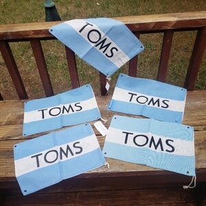 (5) TOMS Shoes Drawstring/Flag Bags